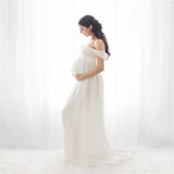 Luna Strapless Maternity Long Dress