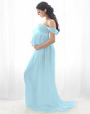 Luna Strapless Maternity Long Dress