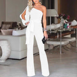 Luna High Waist One-Shoulder Jumpsuit