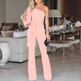 Luna High Waist One-Shoulder Jumpsuit