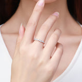 Luna Diamond S925 Zircon Geometric Fine Ring