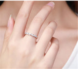 Luna Diamond S925 Zircon Geometric Fine Ring