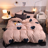 Luna Pink and Black Heart Bedding