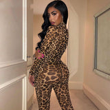 Luna Transparent Leopard Print Jumpsuit