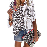 Luna Patchwork Leopard Shirt