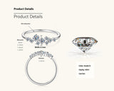 Luna Étoile Moissanite Sterling Silver Ring