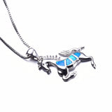 Luna Opal Horse necklace