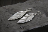 Luna S925 Sterling Silver Leaf Earrings