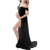 Luna Strapless Maternity Long Dress