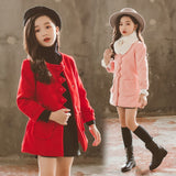 Luna Girl Winter Coat with Fur Collar