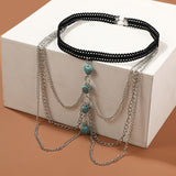 Luna Boho Love Turquoise Tassel Leg Chain