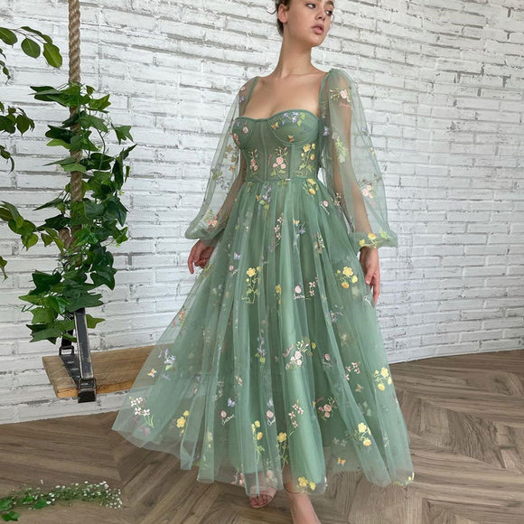 Luna Floral Tulle Dress