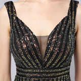 Luna Sequined Fishtail Long Dress