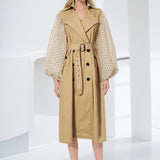 Luna Puffed Sleeves Trench Coat