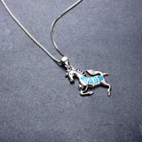 Luna Opal Horse necklace