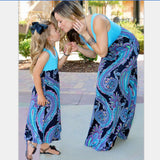 Luna Cashew Phoenix Print Dress Mother and Daughter Wear