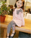 Luna Long Sleeve Top and Stripped Pants Kids Wear