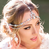 Luna Glow Multi-Layer Rhinestone Forehead Chain