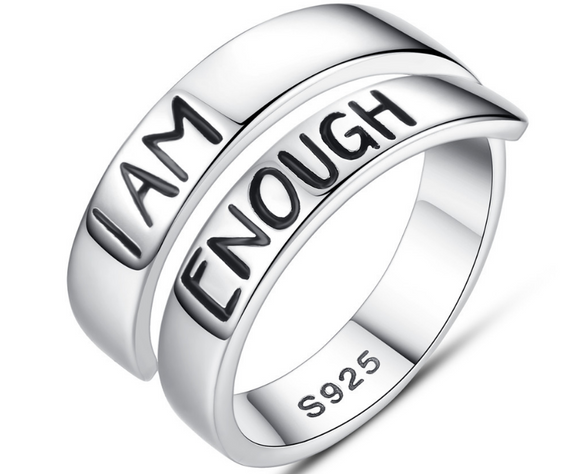 Luna I Am Enough 925 Sterling Silver Ring