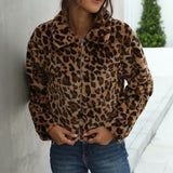 Luna Vintage Leopard Faux Fur Jacket