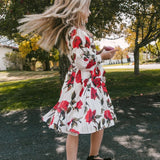 Luna Floral Print Dress for Mother and Daughter