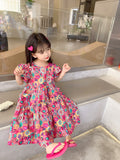 Luna Pink Kids Floral Dress