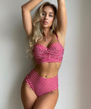 Luna Polka Dot High Waist Bikini