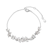 Luna Blossom White Copper Flower Bracelet