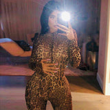 Luna Transparent Leopard Print Jumpsuit