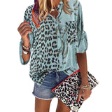 Luna Patchwork Leopard Shirt