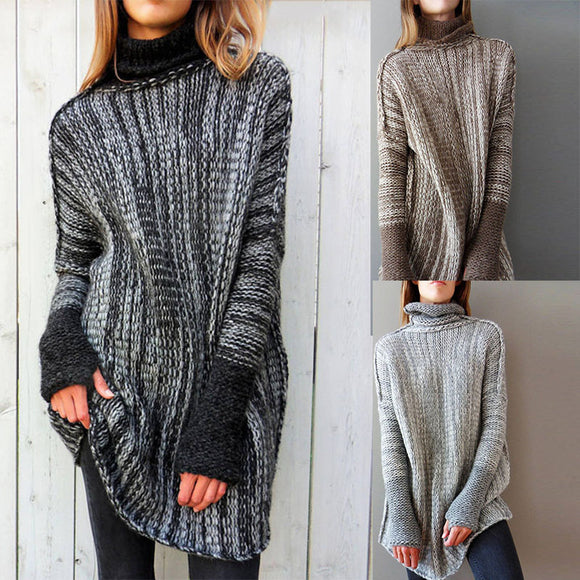 Luna Long Contrast Sweater