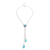 Luna Blue Water Drop Necklace