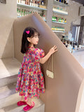 Luna Pink Kids Floral Dress