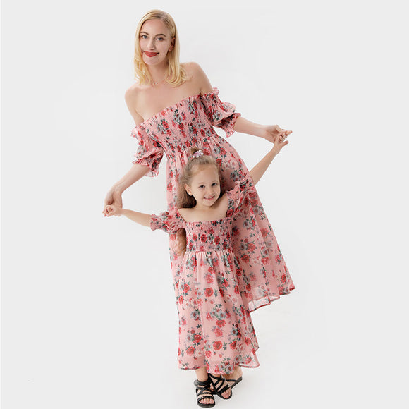Luna Woven Mother and Daughter Suspender Dress