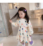 Luna Children's Balloon Long-sleeved Dress