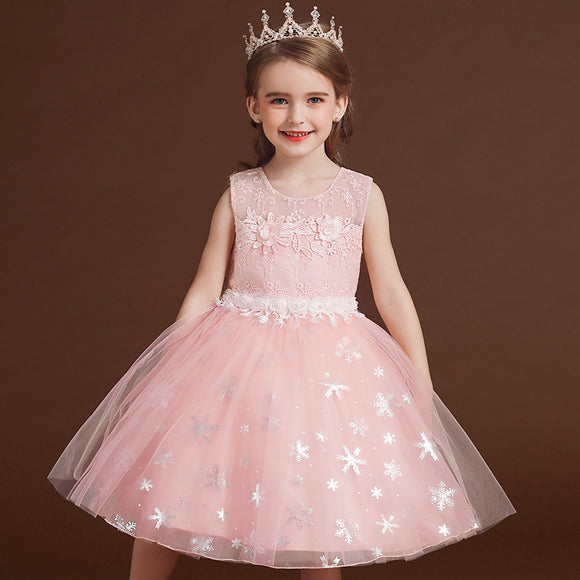 Luna Little Star Sequin Girl's Dress