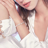 Luna Blossom White Copper Flower Bracelet