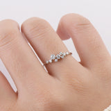 Luna Étoile Moissanite Sterling Silver Ring