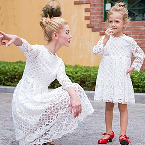 Luna Lace Mom and Daughter Dress
