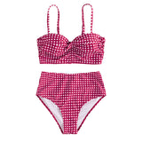 Luna Polka Dot High Waist Bikini