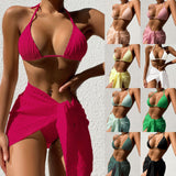 Luna 3pcs Bikini Mini Cover Up Skirt