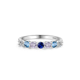 Luna Silver Row Diamond Ring