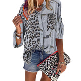 Luna Patchwork Leopard Shirt