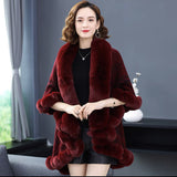 Luna Faux Fur Shawl Cape