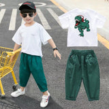 Luna Boys Dinosaur Top Pants Set Kids Wear