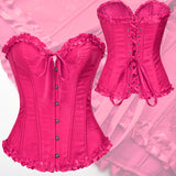 Luna Retro Rose Red Corset