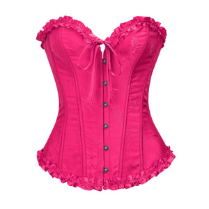 Luna Retro Rose Red Corset