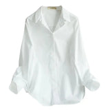 Luna Cotton White Women's Shirt