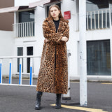 Luna Faux Fur Long Leopard Coat