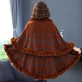 Luna Faux Fur Shawl Cape